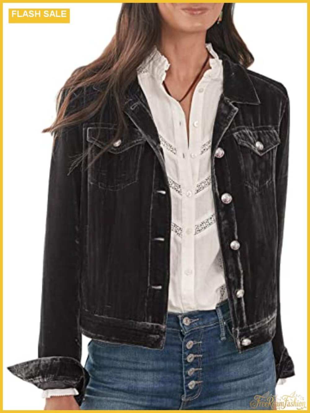 Women's Velvet Long Sleeve Cardigan Jacket Coat with Pockets Lightweight